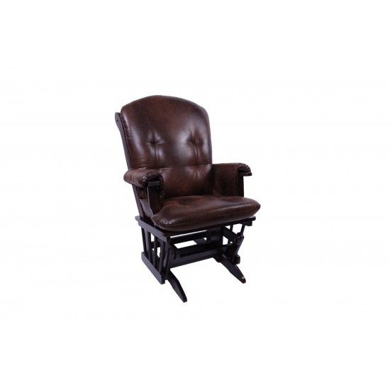 Wooden Glider Chair B30 (Chocolate/Fino 006)